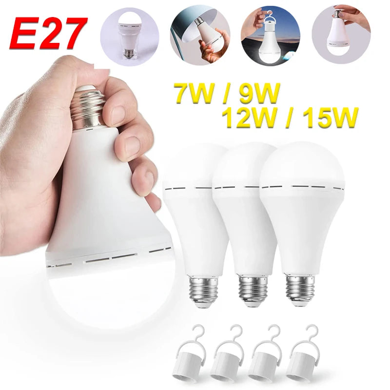 Never Be in the Dark  - LED Rechargeable Emergency Light for Home & Outdoors