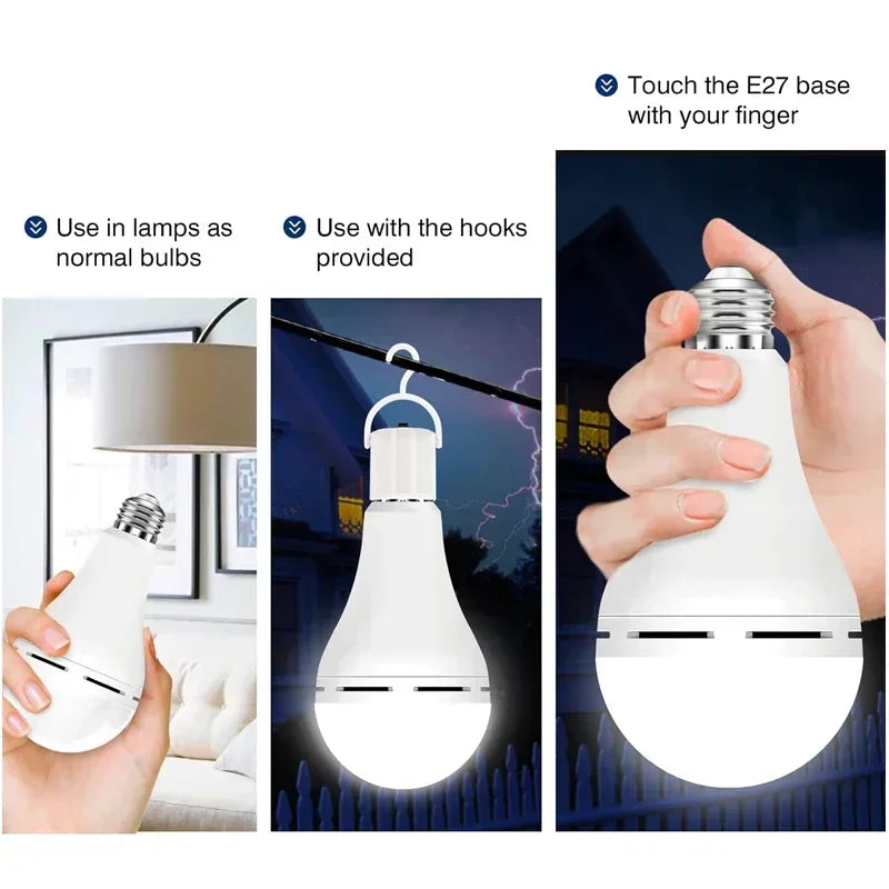 Never Be in the Dark  - LED Rechargeable Emergency Light for Home & Outdoors